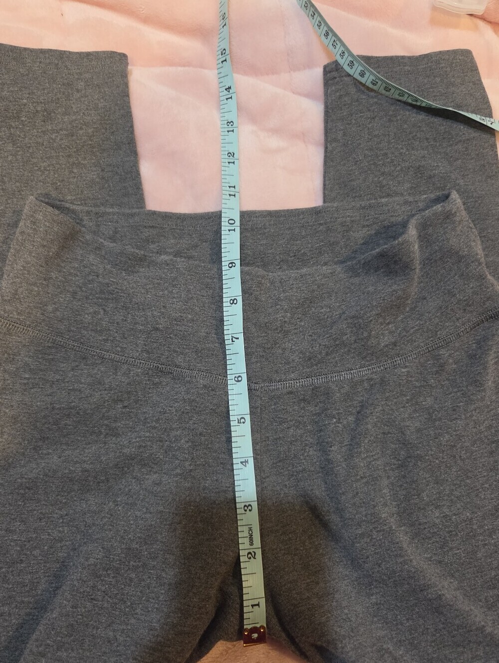 Aerie High Waisted Gray Casual Athletic Workout Skinny Leggings Medium Short - Picture 8 of 8